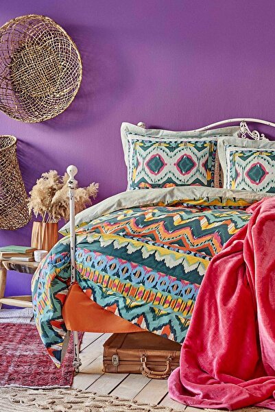 Karaca Home Mishka Fusya Saten Nevresim Takımı Soft İspanyol Battaniye Seti