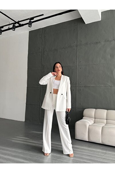 MYGİYİMİSTANBUL Σετ μπουφάν και παντελόνι Palazzo