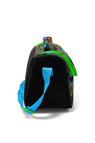 Coral High Kids Black Blue Graffiti Patterned Thermo Lunchbox 11828