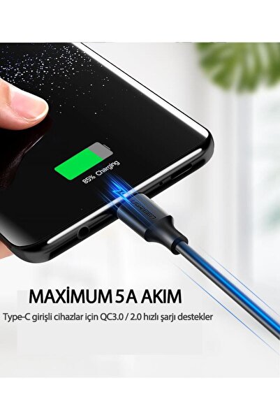 Ugreen Usb Type-c Şarj Ve Data Kablosu, 25 Cm Kategori: Data Kablosu