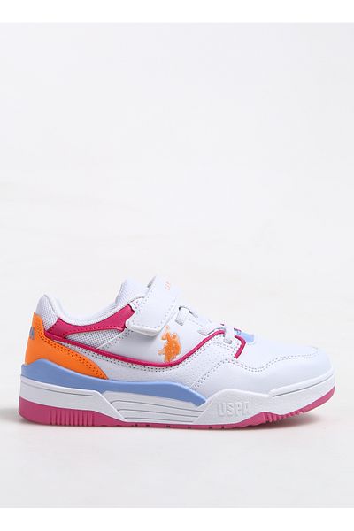 U.S. Polo Assn. MARTELL JR 4FX - Tenis alb pentru fete