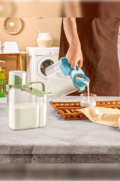 SepetçiBaba 2000ml Blue Food and Detergent Container - Practical Storage Krc-684