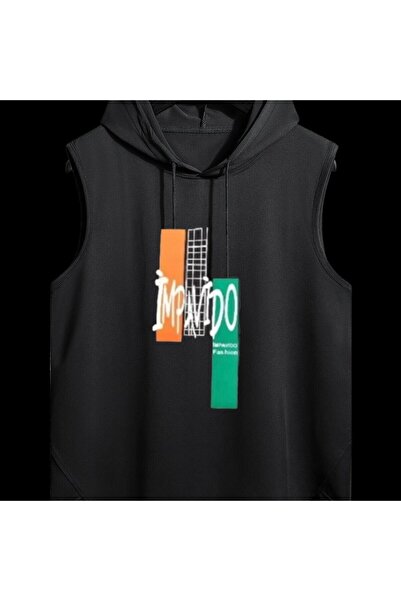 İmpavido oversize t-şhirt sıfır kolsuz spor