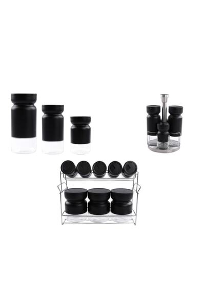 AROW Clara Siyah 17 Parça Mutfak Seti