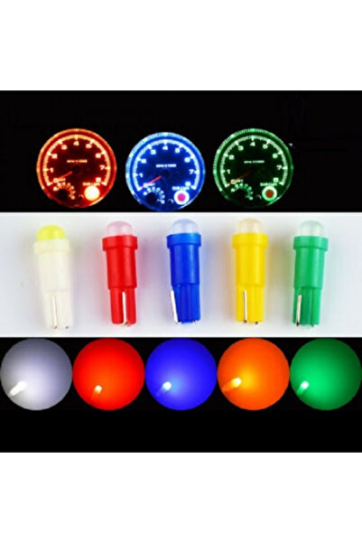 Fardoktoru T5 Led Oto Kilometre Kadran Ampulü Turuncu 10 Adet