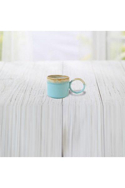 Keramika 8cm Stackable Ring Handle Teacup