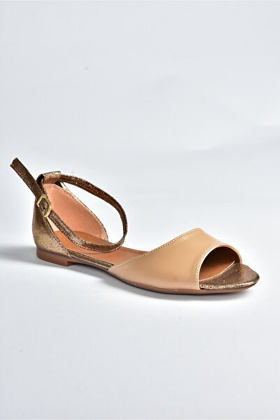 Fox Shoes Kožené/měděné dámské sandály B726555009