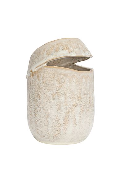 Warm Design Cream Colored Organic Vase