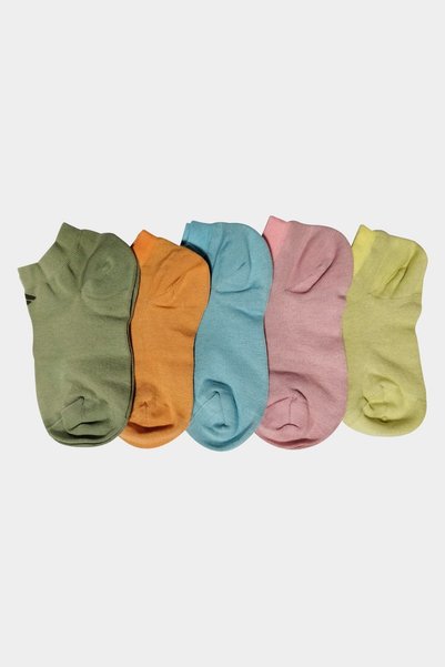 Bonny Silver Odor-Free Booties Women's Silver Socks Pack of 5