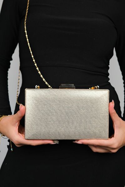LuviShoes TORONTO Abendtasche aus goldenem Gips für Damen