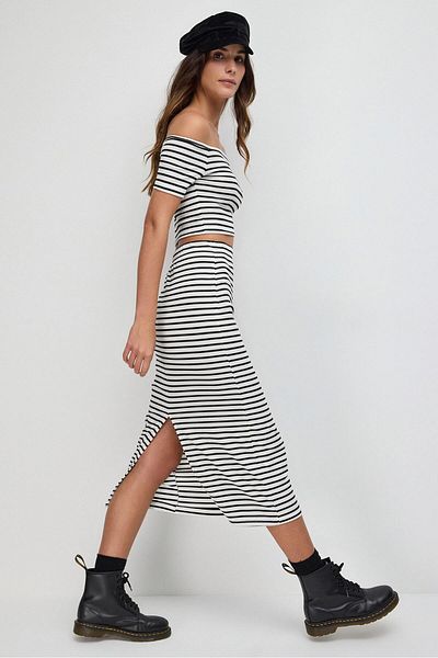 No Matter What Stretchy Midi Pencil Skirt