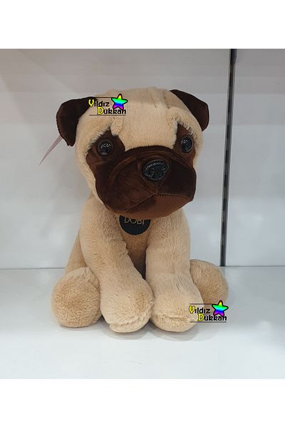 YıldızDükkan Plush Dog 30cm Cute Plush Toy Pug Dobi Dog My Sweet Friend Play Dog