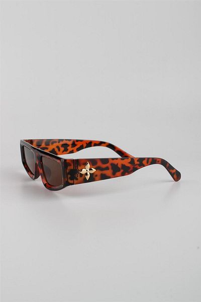 Silvio Monetti Leopard Pattern UV400 Filter Women's Sunglasses -615333