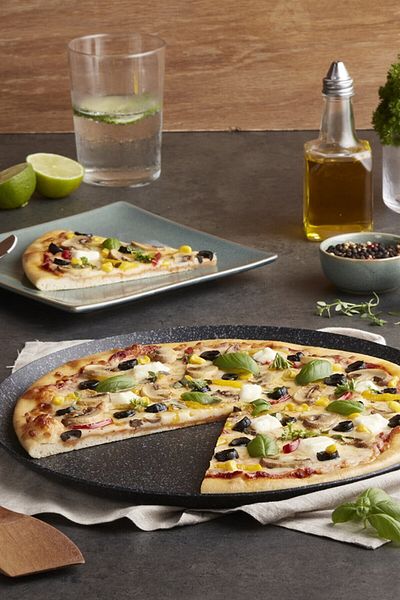 COOKCASE Crepe Pan 28 Cm - Pizzasever - Aluminum Granite Coating