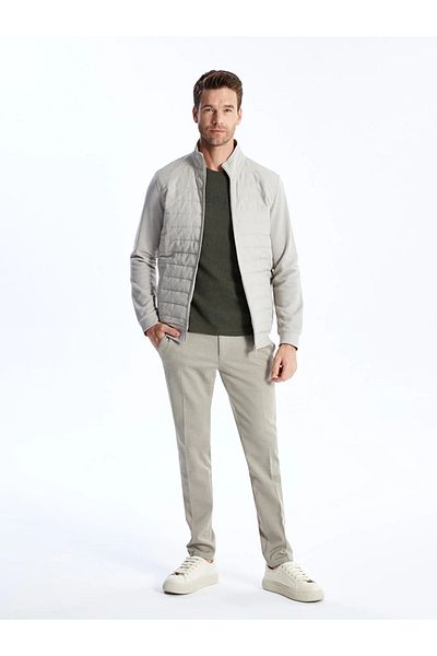LC Waikiki LCWAIKIKI Classic Comfortable Fit Stand Collar Men&#39;s Cardigan