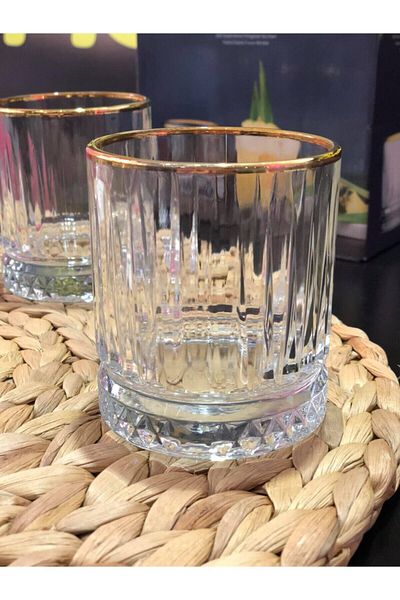Paşabahçe 520014 Elysia 4-Piece Gold Glass / 210 Ml. 050oa