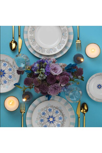 Kütahya Porselen Inci Bone Kalipso 53 Parça 12 Kişilik Yemek Takımı 11402