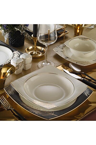 Kütahya Porselen Porselen Inbnmr53yt43011444 Incı Bone Mare 12 Kişilik 53 Par...