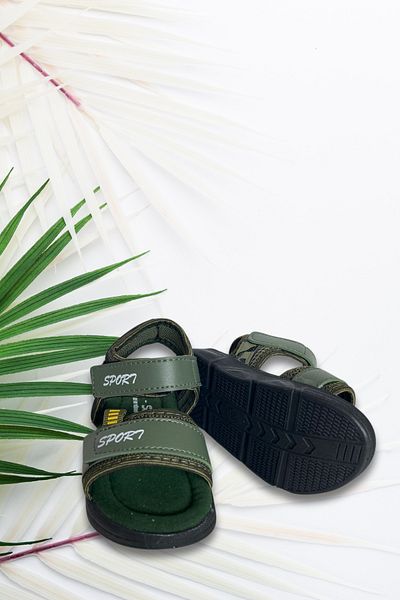 kabkabi Sandale cu velcro cu talpă ortopedică pentru băieți