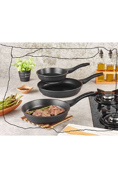 Kahramanlar Motto 3560 3-Piece Pan Set 6947 6.5*4