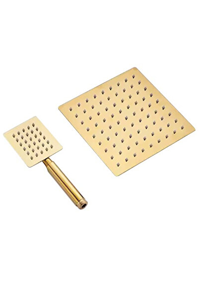 FAWER Faucet & Shower 304 Paslanmaz Gold El-Tepe Duş Başlığı Seti