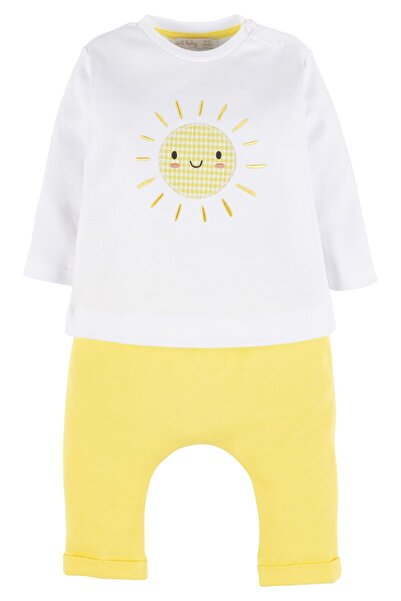 İdilbaby&Mamino İDİLBABY&MAMİNO güneş işlemeli bebek takım