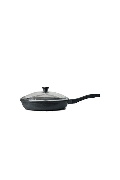 COOKCASE Granite Cast Pan with Lid 26 Cm