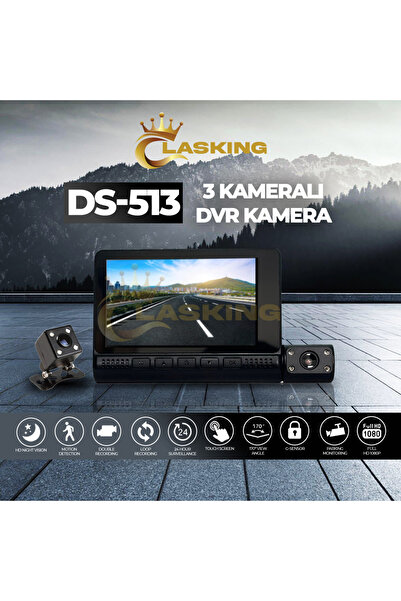 Navigold 4 inç 3 Lens Dokunmatik Ekran 1080P HD DVR  Araba DVR 170 Derece Gen...