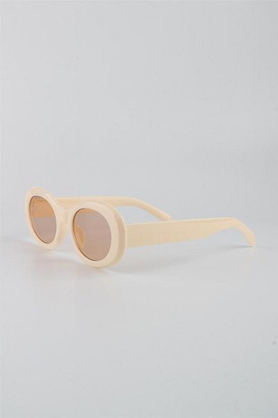 Silvio Monetti Women's Sunglasses - Cream UV400 Filter, Model615344
