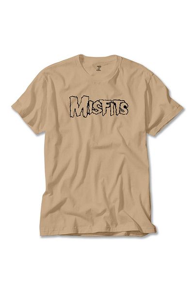 Z zepplin Μαύρο κρεμ μπλουζάκι με λογότυπο Misfits