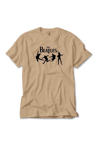 Z zepplin The Beatles Multimedia Cream T-Shirt