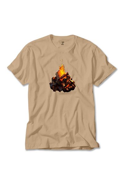 Z zepplin Μπλουζάκι Camp Fire Cream