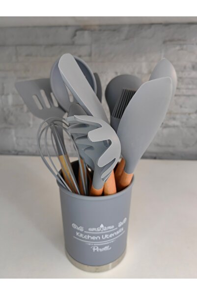 ALANYA HOME DECOR 12 Prc Nonstick Silicone Kitchen Utensils - Scoop Set Non-Stick Silicone Kitchen Utensils Ladle Set