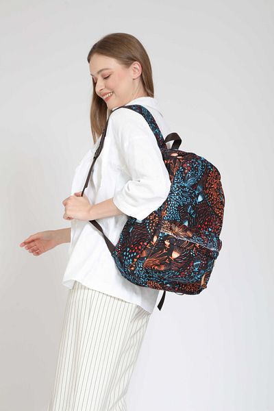 Street Bag Αδιάβροχο σακίδιο πλάτης με έθνικ μποέμ μοτίβο - Καθημερινή χρήση στο σχολείο, τα ταξίδια και το κάμπινγκ