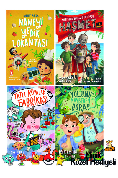 Timaş Çocuk 2. 3. Sınıf Okuma Seti 4 Kitap Set Naneyi Yedik Lokantası-Tatlı R...