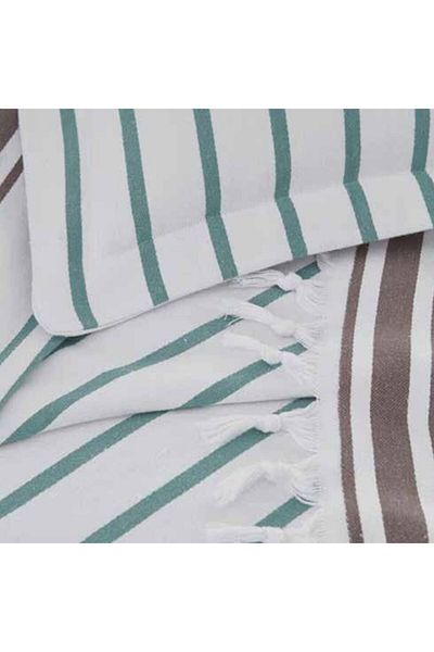 Altınbaşak Cuvertură de pat cu franjuri Luxart 2x pernă 220x240