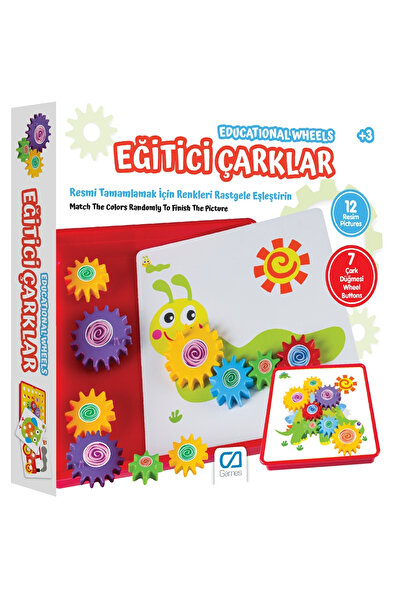 CA Games Eğitici Çarklar 3+ Yaş Çocuklar için 12 Resim 7 Çarklı Eğlenceli ve ...