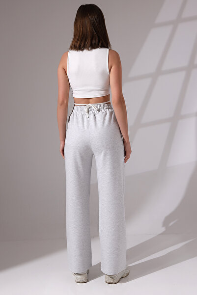 Endies Συμπαγές χτενισμένο βαμβακερό Lycra Ευέλικτο Φούτερ με μαλακή υφή με φαρδύ πόδι 21655 KARMELANJ