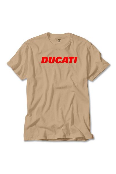 Z zepplin Κρεμ μπλουζάκι Ducati Red Logo