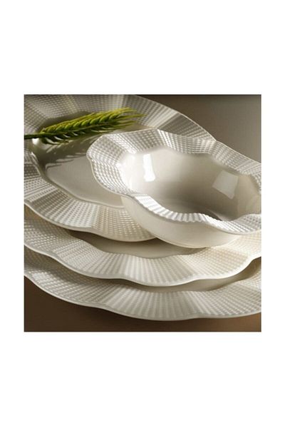 Kütahya Porselen 3-Person White Milena Soup Bowl