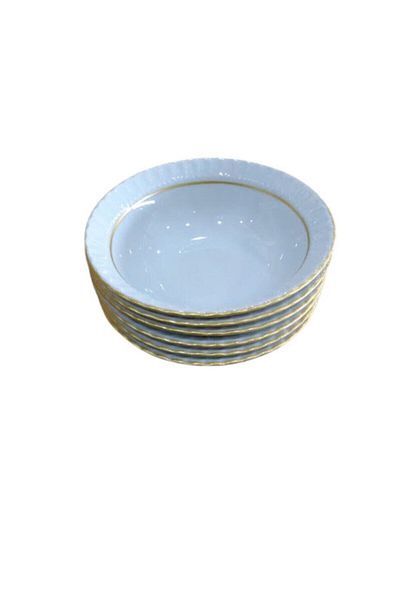 Kütahya Porselen 13 Cm Pearl Gilded Bowl 6 Pieces