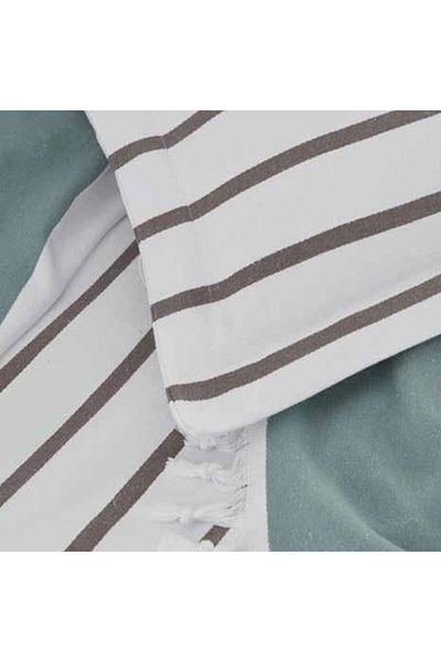 Altınbaşak Luxart Fringed Bedspread 2x Pillow 220x240