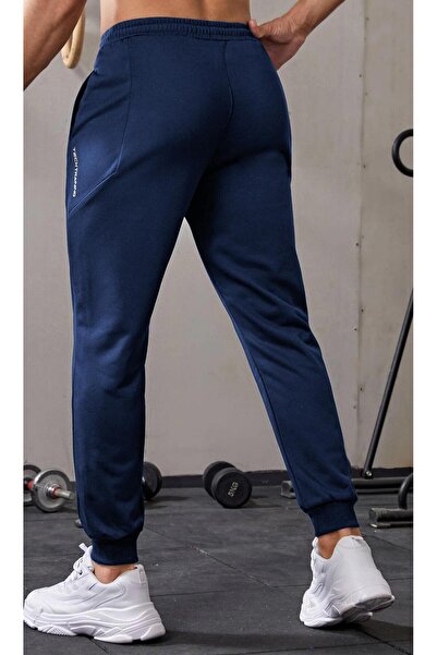 GHASSY CO. Ghassy Co. Erkek Dar Paça Running Hafif Koşucu Fitness Gym Athletic Dalgıç Kumaş Spor Eşofman Altı