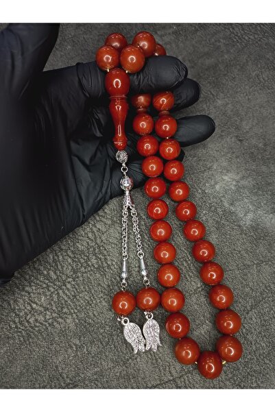 Mos Tespih Mărgele de rugăciune cu chihlimbar de dimensiuni mari Moire