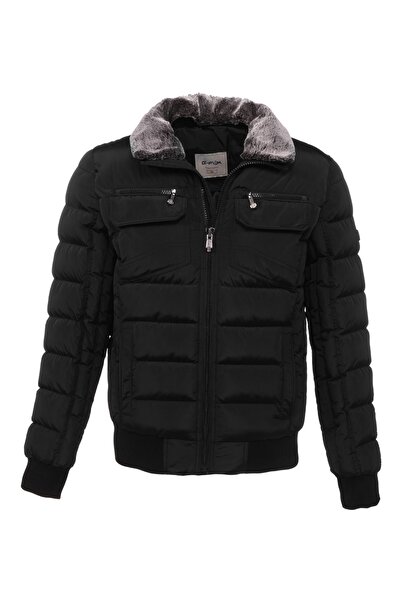 G-FOX Men's Short Hoodless Padded Wind Resistant Classic Puffer Jacket 9098