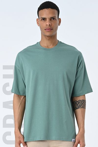 AMAZING CRASH Ανδρικό μπλουζάκι με κοντό μανίκι Basic Crew Neck Oversize