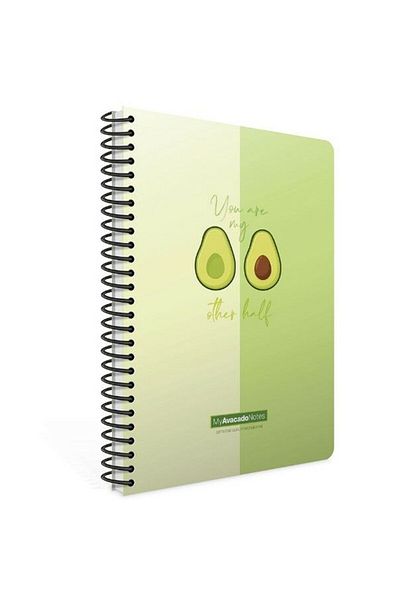 Gıpta 80 Sheets Avocado Spiral A4 Checkered Notebook - Model-7