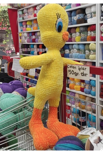 Kevser nur tuhafiye Kadife ipten amigurumi Tweety