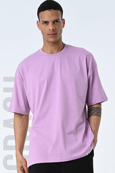 AMAZING CRASH Ανδρικό μπλουζάκι με κοντό μανίκι Basic Crew Neck Oversize