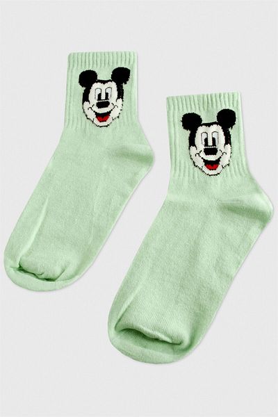 AKSESUARIM Mickey Mouse 8*28 College Patterned Socks